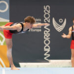 Andorra la Vella, Andorra - 27.05.2025:
Yan Kies
beim Teamwettbewerb im Kunstturnen der Männer, bei den JPEE Andorra 2025, im Centre Esportiu Serradells am 27.05.2025 in Andorra la Vella, Andorra.
Foto Christian Palmisano
